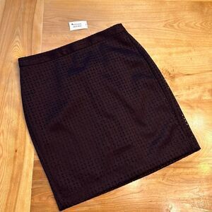 NWT Banana Republic pencil skirt eggplant‎ with laser cut outs